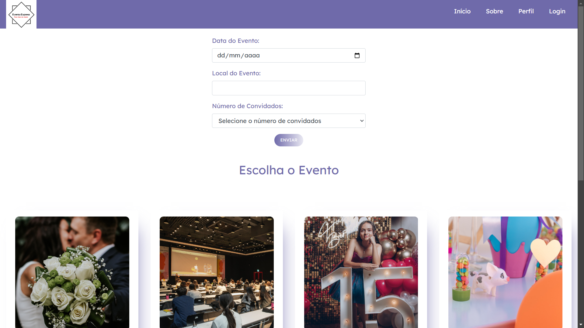 Thumbnail do projeto Eventos Express