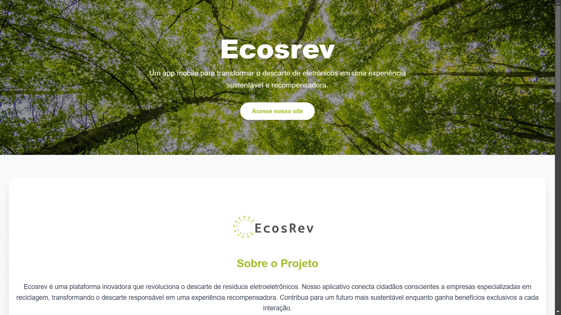 Thumbnail do projeto App Mobile Ecosrev
